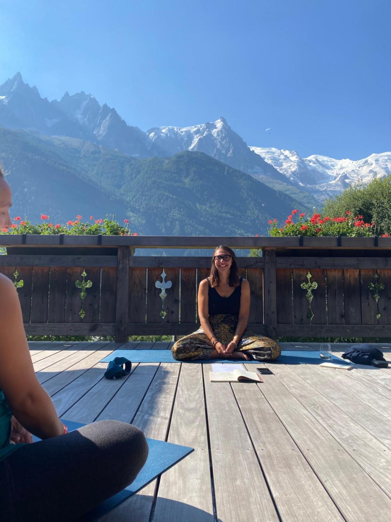 Edelweiss Yoga Chalet Chamonix Mont Blanc